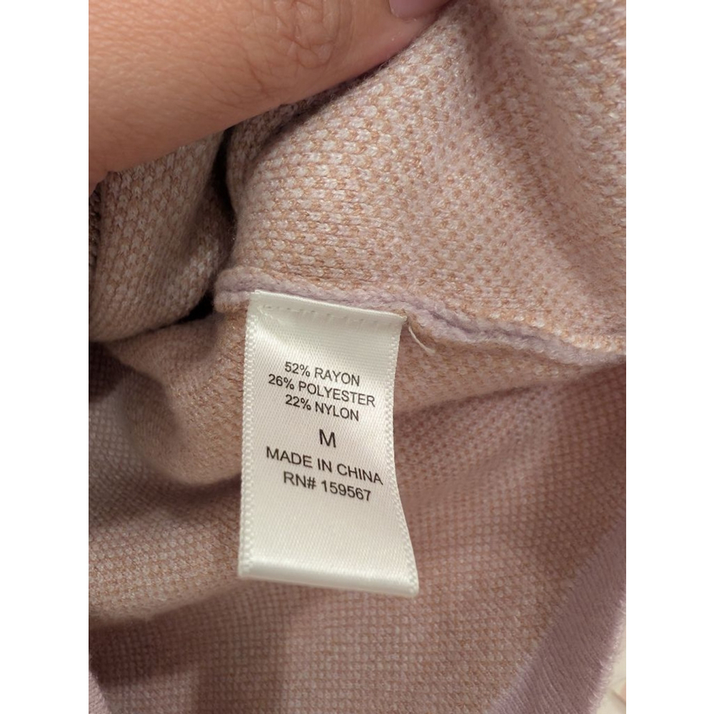 NWT Women's Hazel Moon Lavender White Abstract Sweater Vest Cardigan new preppy - Picture 7 of 8